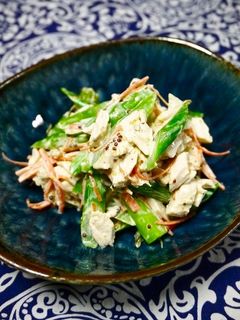 簡単!アスパラ蒸し鶏のサラダ-レシピのメイン写真