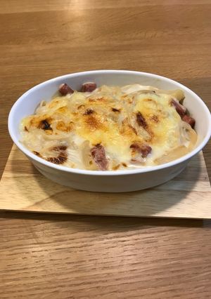 大好き!冬野菜のスパゲッティグラタン-レシピのメイン写真