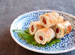 ［鶏ささみ 梅 大葉 巻き焼き＊お弁当］-レシピのメイン写真