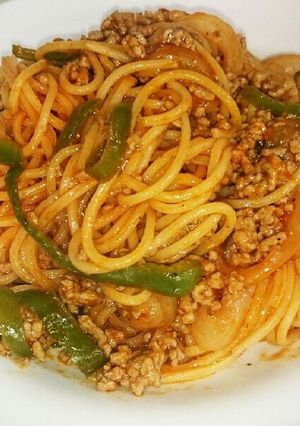 時短！挽き肉入り★ナポリタン★-レシピのメイン写真