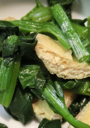 ほうれん草と油揚げのササっとポン酢和え-レシピのメイン写真