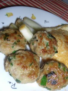 にら団子と葱の甘辛焼き煮-レシピのメイン写真