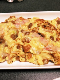 簡単!納豆オムレツ-レシピのメイン写真