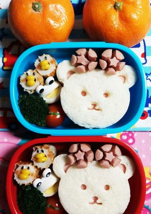 幼稚園(年少)双子のお弁当20-レシピのメイン写真