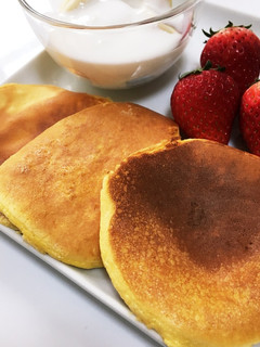 たまご1つで!プロテインパンケーキ-レシピのメイン写真