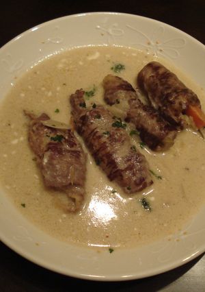 ご馳走風牛肉ロールのクリーム煮-レシピのメイン写真