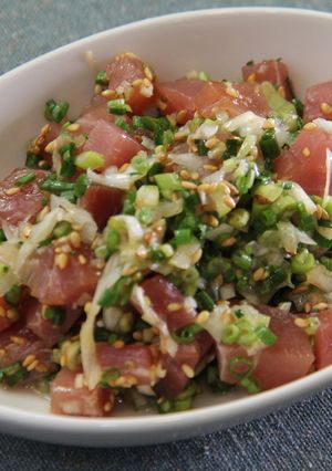 生ハムの葱胡麻油和え-レシピのメイン写真