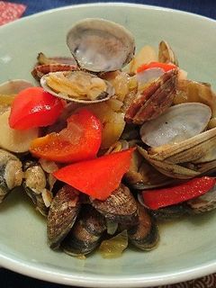 生だしでアサリと野菜のガーリック炒め-レシピのメイン写真