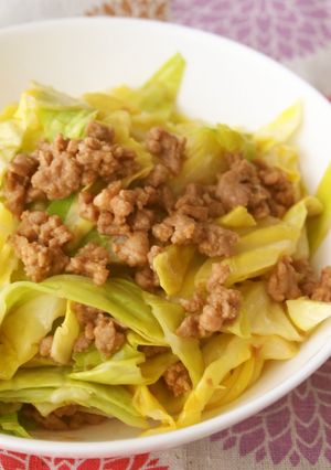春キャベツの肉みそ和え-レシピのメイン写真
