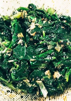 甘くないほうれん草の胡麻和えインゲンにも-レシピのメイン写真