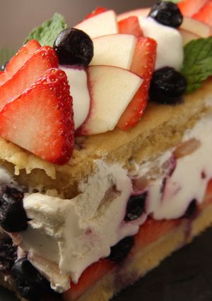 角デコパンケーキ-レシピのメイン写真