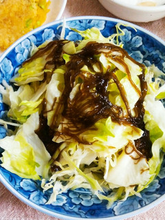 糖質制限☆野菜サラダにもずく酢!-レシピのメイン写真