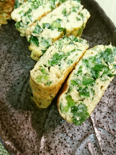 ニラたっぷりの卵焼き-レシピのメイン写真