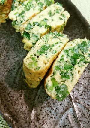 ニラたっぷりの卵焼き-レシピのメイン写真