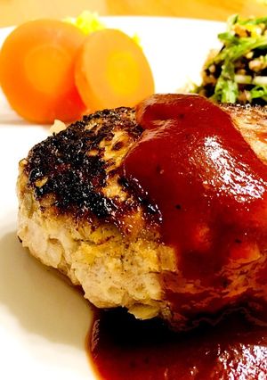 ふんわり♡お肉感を味わえるハンバーグ-レシピのメイン写真