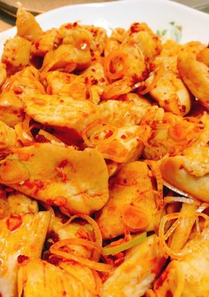 ご飯がすすむ！とり肉のネギラー和え-レシピのメイン写真