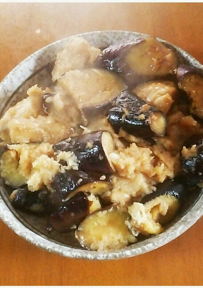 鶏もも肉と茄子の甘酢みぞれ炒め-レシピのメイン写真
