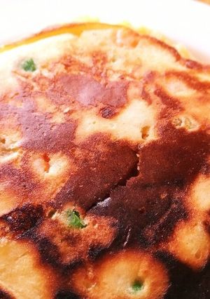 簡単！野菜も食べれるホットケーキ-レシピのメイン写真