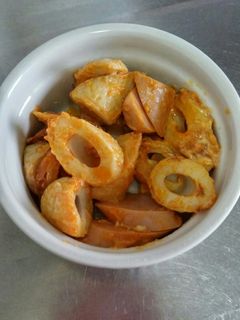 魚肉ソーセージとちくわのケチャマヨ炒め-レシピのメイン写真