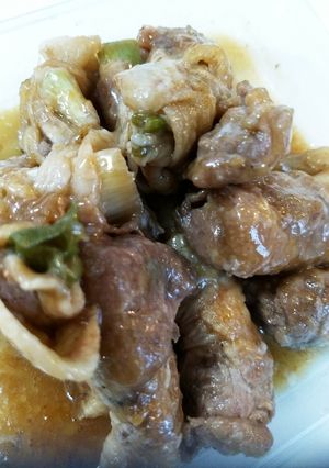 ブタ切り落とし肉でトンテキ風？-レシピのメイン写真