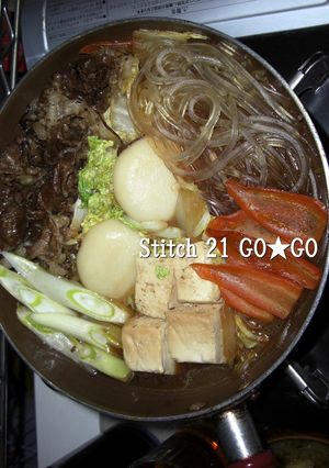 シンプルに❤フライパンですき焼き♫♬-レシピのメイン写真