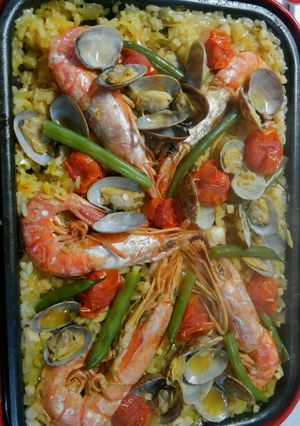 家にある野菜でパエリア-レシピのメイン写真