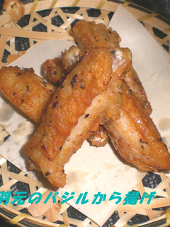 鶏手羽元のバジルから揚げ-レシピのメイン写真