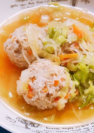 肉団子と春雨のあったかスープ-レシピのメイン写真