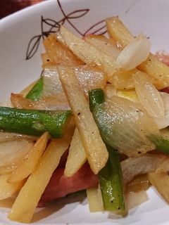 アスパラとじゃがいものコンソメバター炒め-レシピのメイン写真
