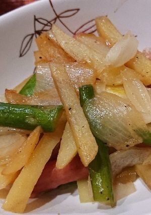 アスパラとじゃがいものコンソメバター炒め-レシピのメイン写真