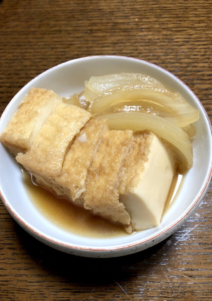 簡単！厚揚げと玉ねぎの煮物-レシピのメイン写真