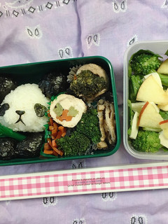 笹をギュッとしたパンダさん弁当-レシピのメイン写真