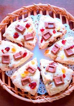 簡単チョコとフルーツビッツのスコーン-レシピのメイン写真
