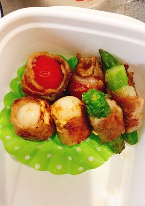 お弁当に！豚orベーコン巻き-レシピのメイン写真