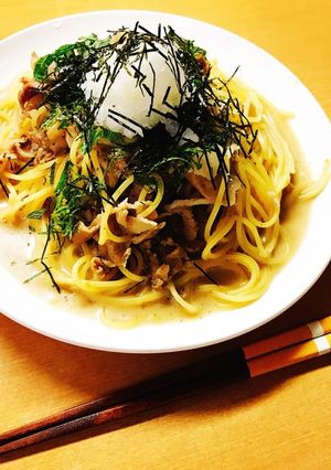 豚しゃぶゴマだれ和風パスタ-レシピのメイン写真
