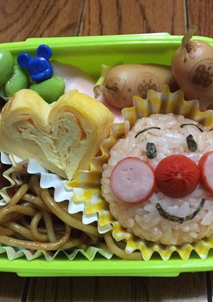アンパンマンおにぎり-レシピのメイン写真