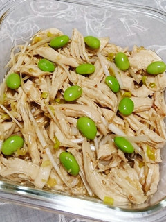 作りおき☆鶏胸肉と白髪ネギの中華風サラダ-レシピのメイン写真