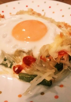 ポテトピザエッグ-レシピのメイン写真