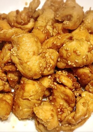 簡単節約鶏胸肉のはちみつごま照り焼き-レシピのメイン写真