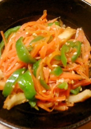 簡単おつまみ　人参と竹輪のカレーきんぴら-レシピのメイン写真