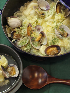 越冬キャベツとあさりの蒸し煮-レシピのメイン写真