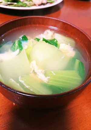 【減量中】簡単チンゲン菜スープ-レシピのメイン写真