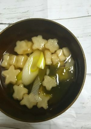 簡単!星のふのお吸い物-レシピのメイン写真