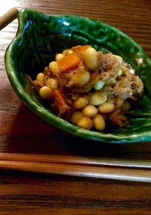 ツナの醤油麹大豆煮-レシピのメイン写真