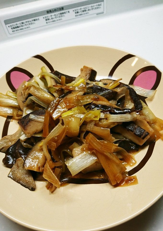 簡単☆長ネギとしいたけの炒め物-レシピのメイン写真