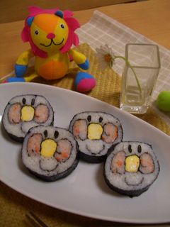 にっこりアンパンマン巻き寿司♪節分に♪-レシピのメイン写真