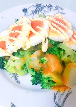 ブロッコリーと蕪と茹で卵のサラダ-レシピのメイン写真