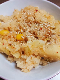 キムチ風味炊き込みご飯-レシピのメイン写真