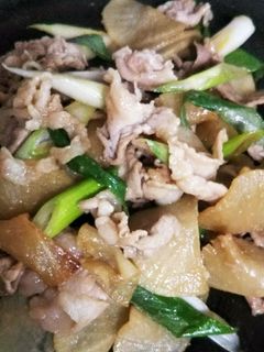 大根と豚肉の味噌炒め-レシピのメイン写真
