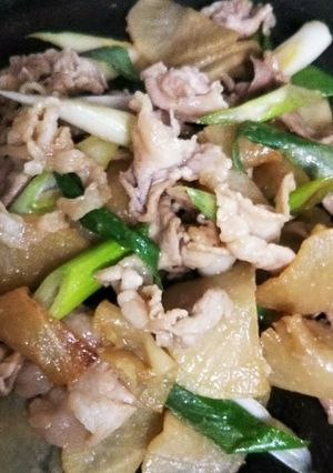 大根と豚肉の味噌炒め-レシピのメイン写真